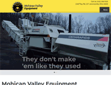 Tablet Screenshot of mohicanvalleyequipment.com